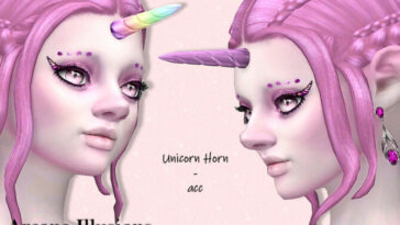 Arcane Illusions – Unicorn Horn Acc by MahoCreations at TSR