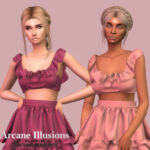 Arcane Ilusions – Ruffle Top by laupipi at TSR