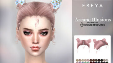 Arcane illusions – Freya Hair by TsminhSims at TSR