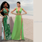 Clothing, Female Clothing: Ariadna Dress by Joan Campbell Beauty – TSR. 13 swatches, custom thumbnail, original mesh.