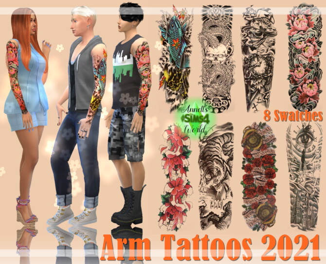 Arm Tattoos 2021 at Annett’s Sims 4 Welt