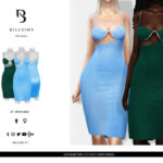 Asymmetric Cut Out Midi Dress by Bill Sims at TSR