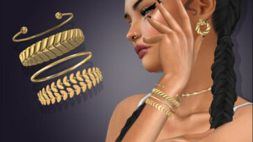 Athena Bracelet Set (right wrist) by feyona at TSR