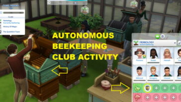 Autonomous Beekeeping Club Interaction by siriussimmer at Mod The Sims 4