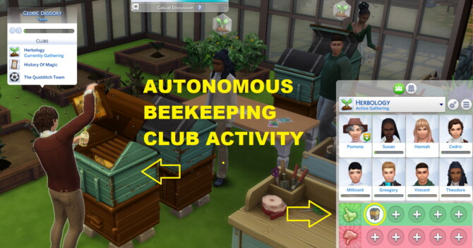 Autonomous Beekeeping Club Interaction by siriussimmer at Mod The Sims 4