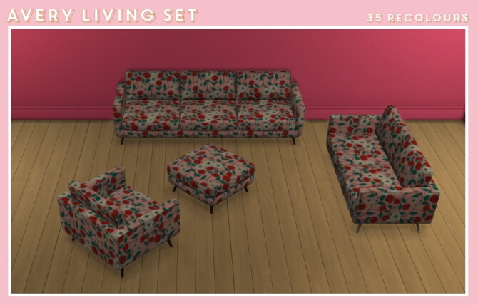 Avery Living Set, Wall Art & Wallpapers at Midnightskysims