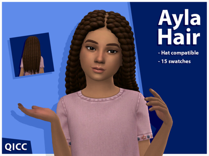 Ayla Hair for girls by qicc at TSR