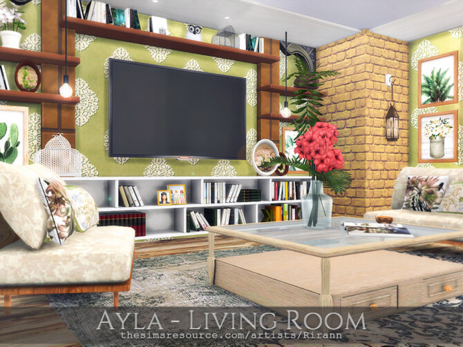 Ayla Living Room by Rirann at TSR