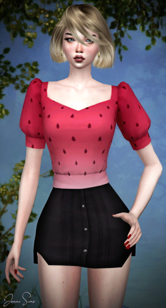 BASE GAME COMPATIBLE Blouse at Jenni Sims