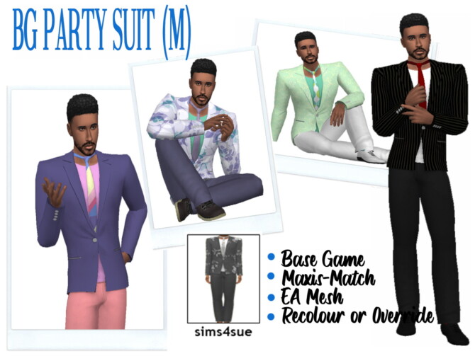 BG PARTY SUIT (M) at Sims4Sue