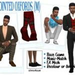 BG POINTED OXFORDS (M) at Sims4Sue