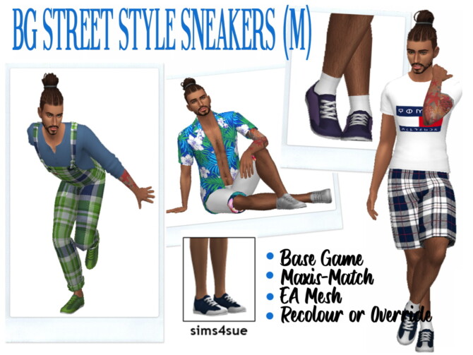 BG STREET STYLE SNEAKERS (M) at Sims4Sue