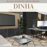 BLACK MODERN HOUSE at Dinha Gamer