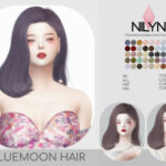 BLUEMOON HAIR (P) at Nilyn Sims 4