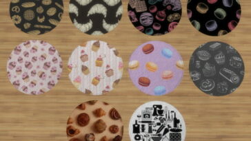 Bakery Rugs! by ApplepiSimmer at Mod The Sims 4