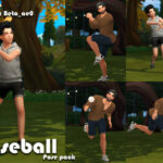 Baseball (Pose pack) by Beto_ae0 at TSR