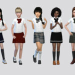 Basic Kids Uniform Girls by McLayneSims at TSR