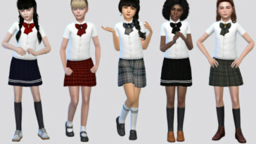 Basic Kids Uniform Girls by McLayneSims at TSR