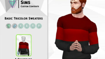 Basic Tricolor Sweaters by David_Mtv at TSR