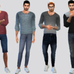 Basic V-neck Shirt by McLayneSims at TSR