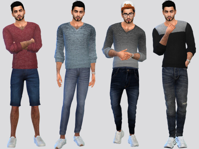 Basic V-neck Shirt by McLayneSims at TSR