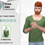 Basic V-neck Shirts by David_Mtv at TSR