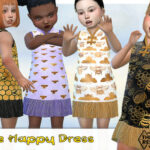 Bee Happy Silk Dress by Pelineldis at TSR