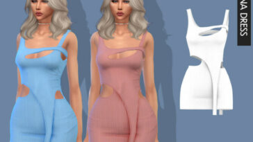 Belaloallure Ulena mini dress by belal1997 at TSR