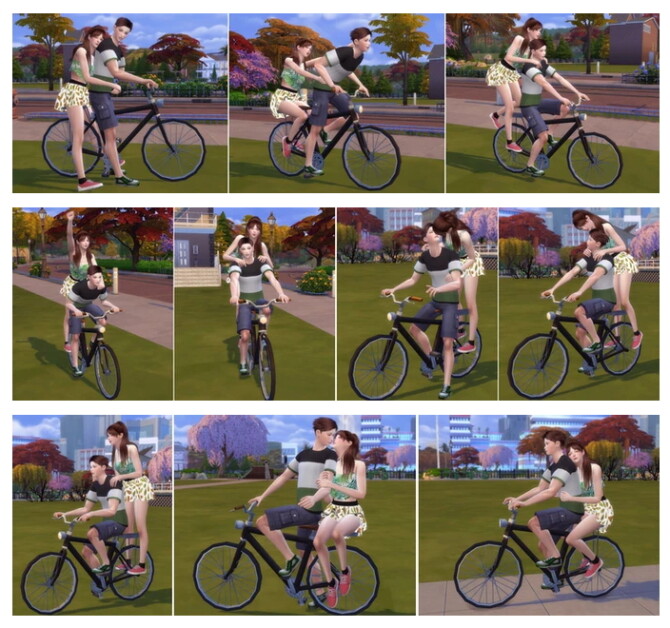 Bicycle Poses at A-luckyday