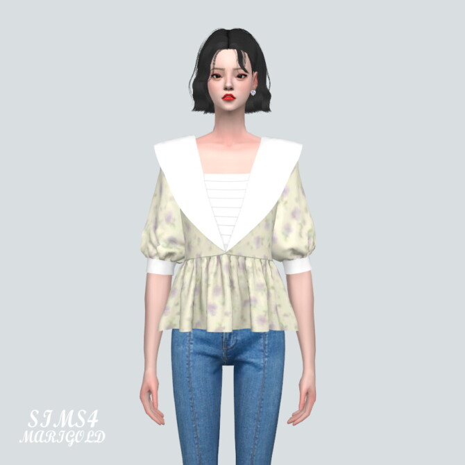 Big C Sailor Blouse at Marigold