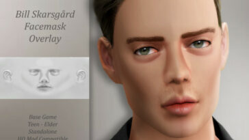 Bill Skarsgard Facemask Overlay at MSQ Sims