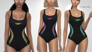 Black swimsuit by Puresim at TSR