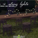 Bottle & string lights at Around the Sims 4