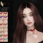 Bow Neck Accessory for females by Aurum at TSR