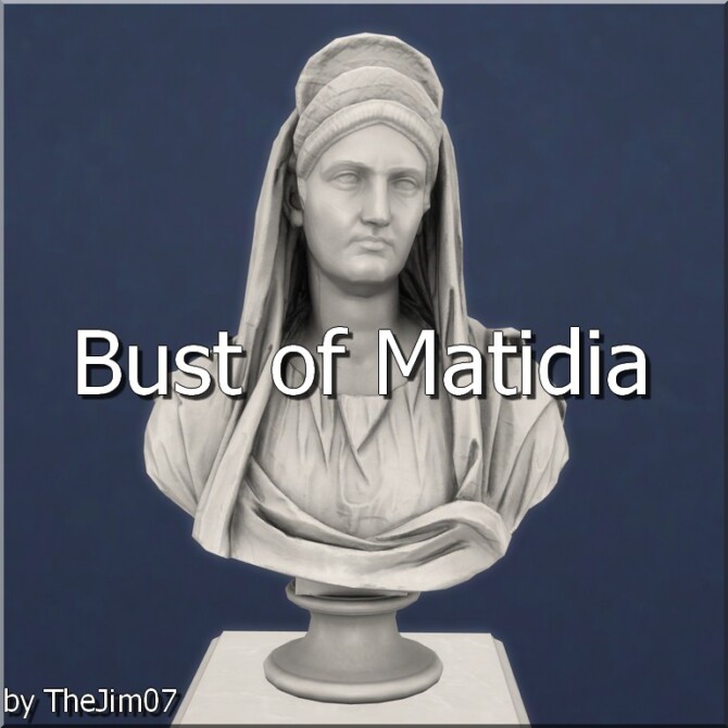 Bust of Matidia by TheJim07 at Mod The Sims 4