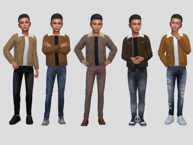 Butch Corduroy Jacket Boys by McLayneSims at TSR