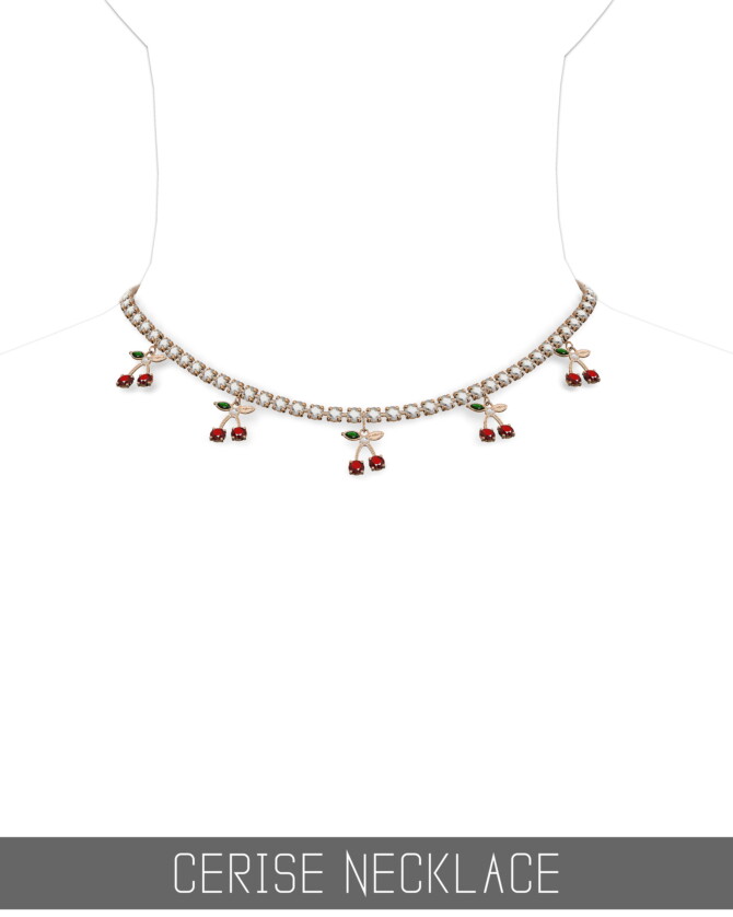 CERISE NECKLACE at Simpliciaty