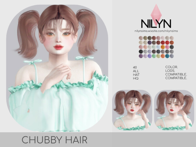 CHUBBY HAIR at Nilyn Sims 4