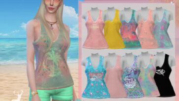 CITRINE tank top by DanSimsFantasy at TSR