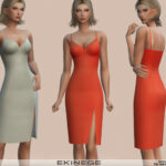 Cami Slit Dress by ekinege at TSR