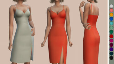 Cami Slit Dress by ekinege at TSR