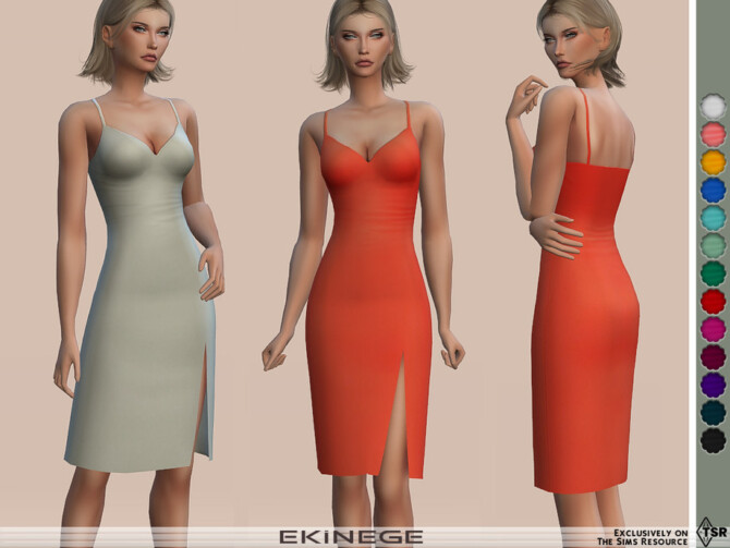 Cami Slit Dress by ekinege at TSR