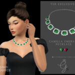 Camilla Emerald Necklace by Glitterberryfly at TSR