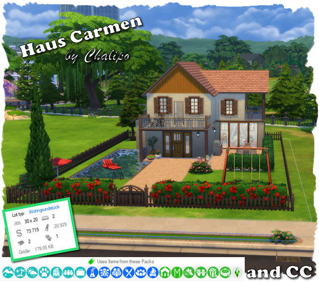 Carmen house by Chalipo at All 4 Sims