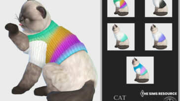 Cat Sweater C514 by turksimmer at TSR