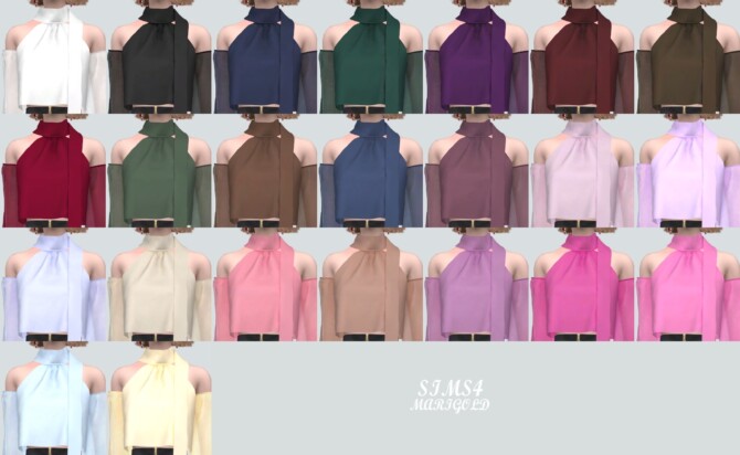 Chiffon OS Blouse at Marigold