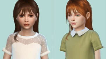 Child Hair G16C by DaisySims at TSR