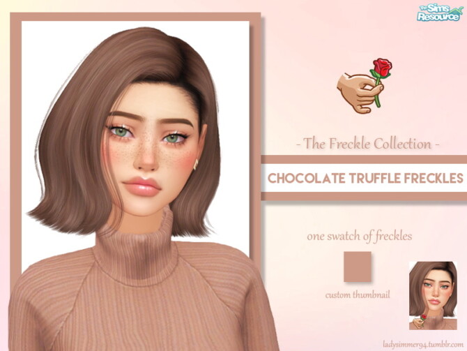 Chocolate Truffle Freckles by LadySimmer94 at TSR