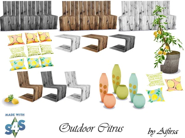 Citrus outdoor set at Aifirsa