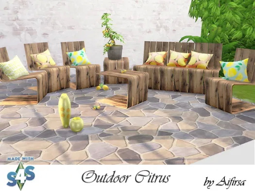 Citrus outdoor set at Aifirsa